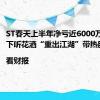 ST春天上半年净亏近6000万元，旗下听花酒“重出江湖”带热股价|看财报