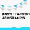 南威软件：上半年营收2.27亿元 净利润亏损1.15亿元