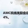 AMC院线美股盘后涨超4%。