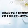 高盛将未来12个月美国经济衰退的概率上调10个百分点至25%