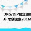 DRG/DIP概念股震荡拉升 思创医惠20CM涨停