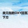 美元指数DXY回落至103下方