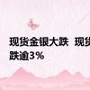 现货金银大跌  现货黄金跌逾3%