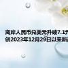 离岸人民币兑美元升破7.1元关口，创2023年12月29日以来新高。