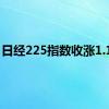 日经225指数收涨1.19%