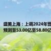 盛美上海：上调2024年营业收入预测至53.00亿至58.80亿之间