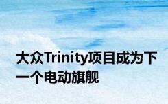 大众Trinity项目成为下一个电动旗舰