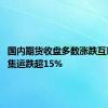 国内期货收盘多数涨跌互现 欧线集运跌超15%