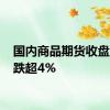 国内商品期货收盘 红枣跌超4%