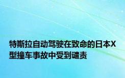 特斯拉自动驾驶在致命的日本X型撞车事故中受到谴责