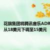 花旗集团将腾讯音乐ADR目标价从18美元下调至15美元