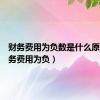 财务费用为负数是什么原因（财务费用为负）