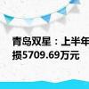 青岛双星：上半年净亏损5709.69万元