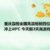 重庆霸榜全国高温榜前四位：多地冲上40℃ 今天起3天高温将持续