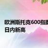 欧洲斯托克600指数创下日内新高