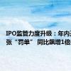 IPO监管力度升级：年内开出75张“罚单” 同比飙增1倍多