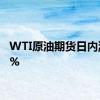 WTI原油期货日内涨超1%