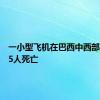 一小型飞机在巴西中西部坠毁致5人死亡