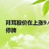 拜耳股价在上涨9.6%后停牌