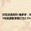 印尼总统佐科·维多多：印尼2025年的通胀率预计为2.5%