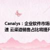 Canalys：企业软件市场增长迅速 云渠道销售占比将提升