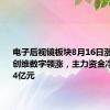 电子后视镜板块8月16日涨0.99%，创维数字领涨，主力资金净流入2.44亿元