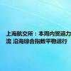 上海航交所：本周内贸运力持续外流 沿海综合指数平稳运行