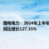 国电电力：2024年上半年净利润同比增长127.35%