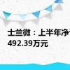 士兰微：上半年净亏损2492.39万元