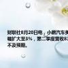 财联社8月20日电，小鹏汽车美股盘前跌幅扩大至3%，第二季度营收81.1亿元，不及预期。