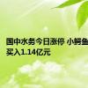 国中水务今日涨停 小鳄鱼席位净买入1.14亿元