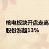 核电板块开盘走高 南风股份涨超13%