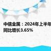 中信金属：2024年上半年净利润同比增长3.65%