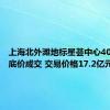 上海北外滩地标星荟中心40%股权底价成交 交易价格17.2亿元