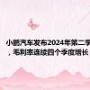 小鹏汽车发布2024年第二季度财报，毛利率连续四个季度增长