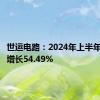 世运电路：2024年上半年净利润增长54.49%