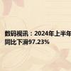 数码视讯：2024年上半年净利润同比下滑97.23%