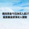 南向资金今日净买入超27亿港元 盈富基金获净买入居前