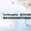 TechInsights：到2030年汽车半导体市场将实现近乎翻倍的增长