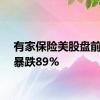 有家保险美股盘前一度暴跌89%