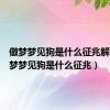 做梦梦见狗是什么征兆解梦（做梦梦见狗是什么征兆）