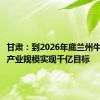 甘肃：到2026年底兰州牛肉拉面产业规模实现千亿目标