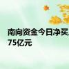 南向资金今日净买入28.75亿元