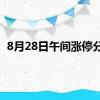 8月28日午间涨停分析