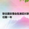 联合国安理会批准延长联黎部队任期一年