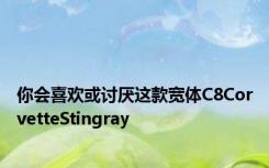 你会喜欢或讨厌这款宽体C8CorvetteStingray