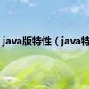 java版特性（java特效）