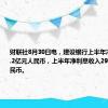 财联社8月30日电，建设银行上半年净利润1643.2亿元人民币，上半年净利息收入2960.6亿元人民币。