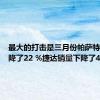 最大的打击是三月份帕萨特销量下降了22 %捷达销量下降了4.8%