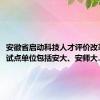 安徽省启动科技人才评价改革试点  试点单位包括安大、安师大……